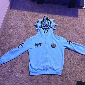 Glo Gang Turquoise Zip Up Hoodie